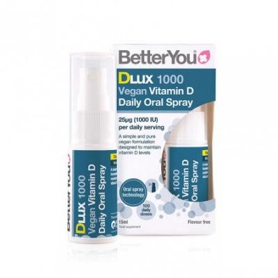 Better You DLux 1000 Vegan Vitamin D Daily Oral Spray 15ml